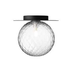 Liila 1 Large Wall Lamp, black/optic clear