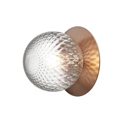 Liila 1 Medium Wall Lamp, dark bronze/optic clear