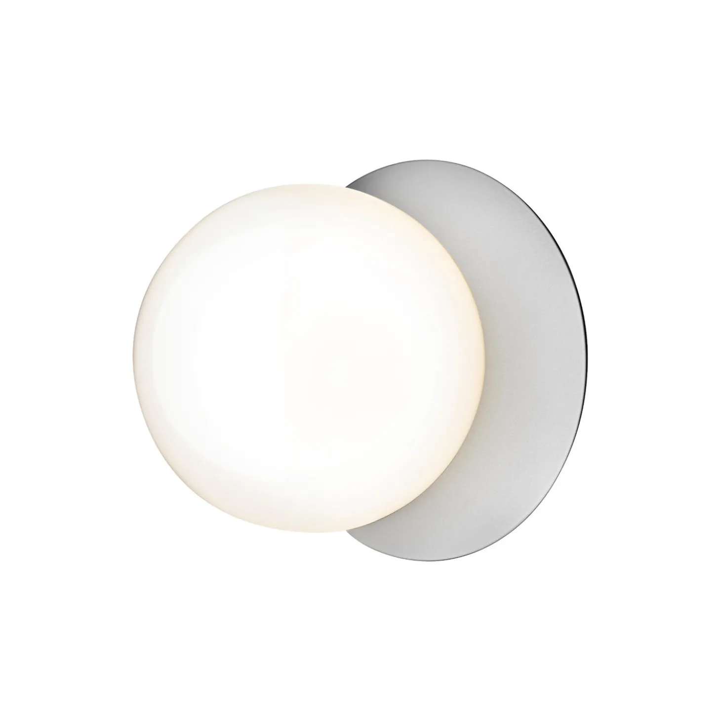 Liila 1 Medium Wall Lamp, light silver/opal