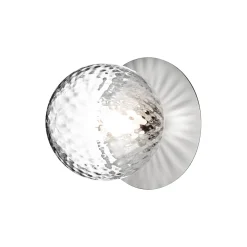 Liila 1 Medium Wall Lamp, light silver/optic clear