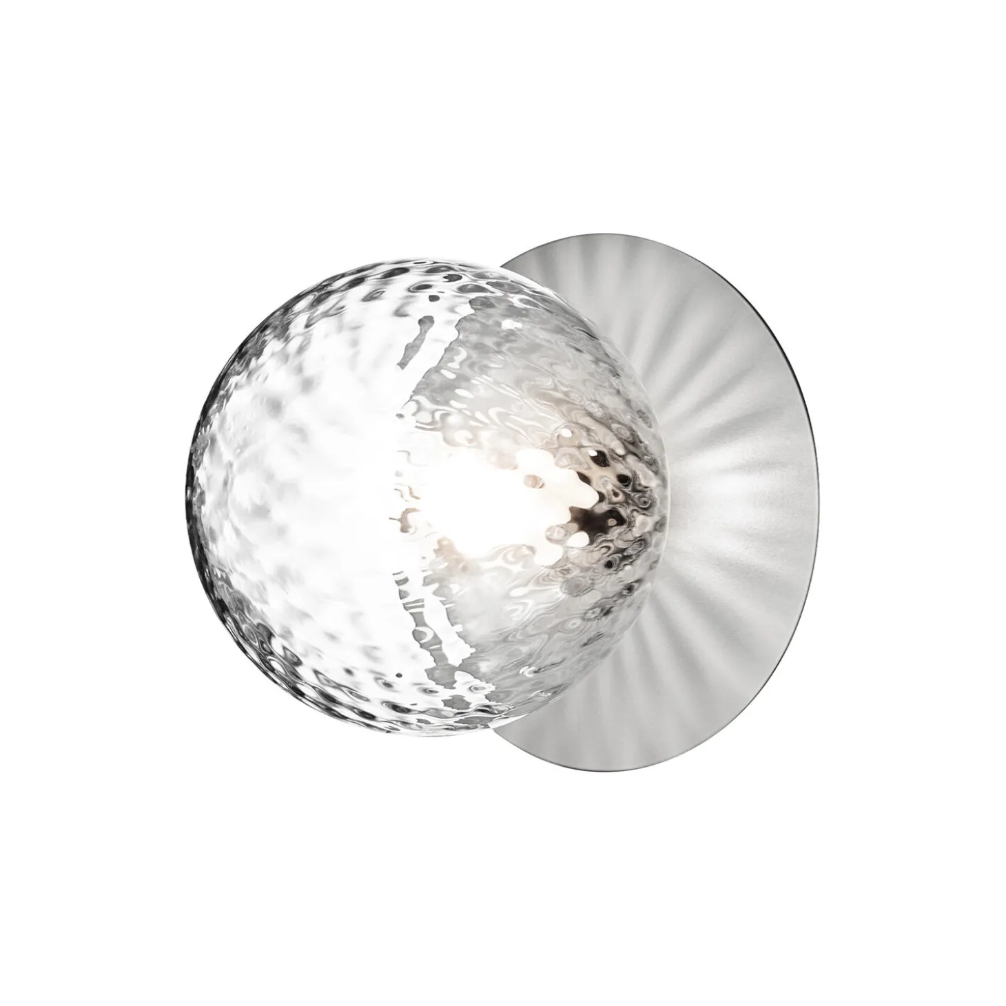 Liila 1 Medium Wall Lamp, light silver/optic clear