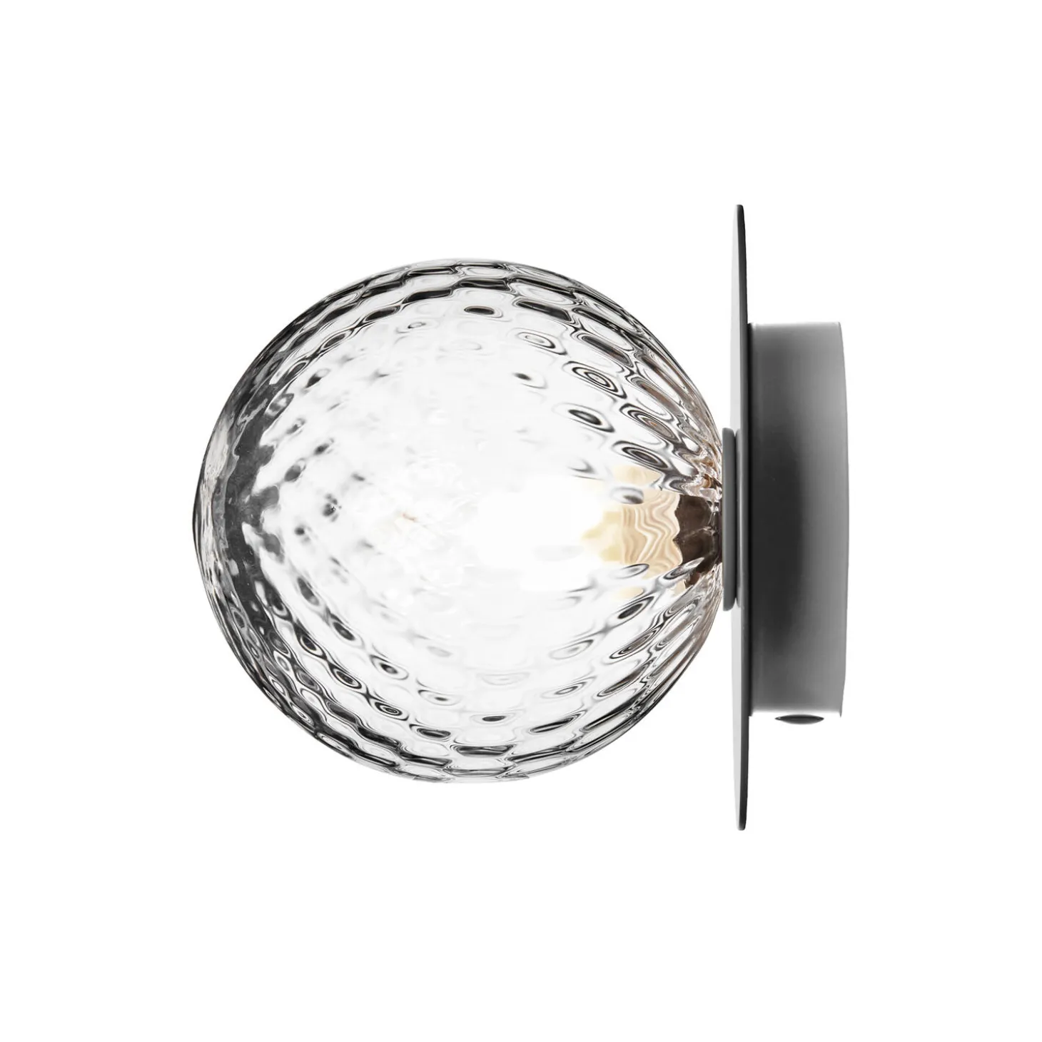 Liila 1 Medium Wall Lamp, light silver/optic clear