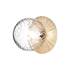 Liila 1 Medium Wall Lamp, nordic gold/optic clear