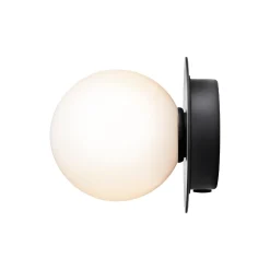 Liila 1 Small Wall Lamp, black/opal