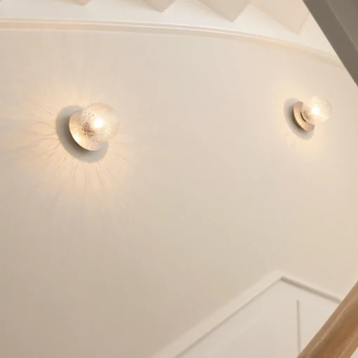 Liila 1 Small Wall Lamp, light silver/optic clear