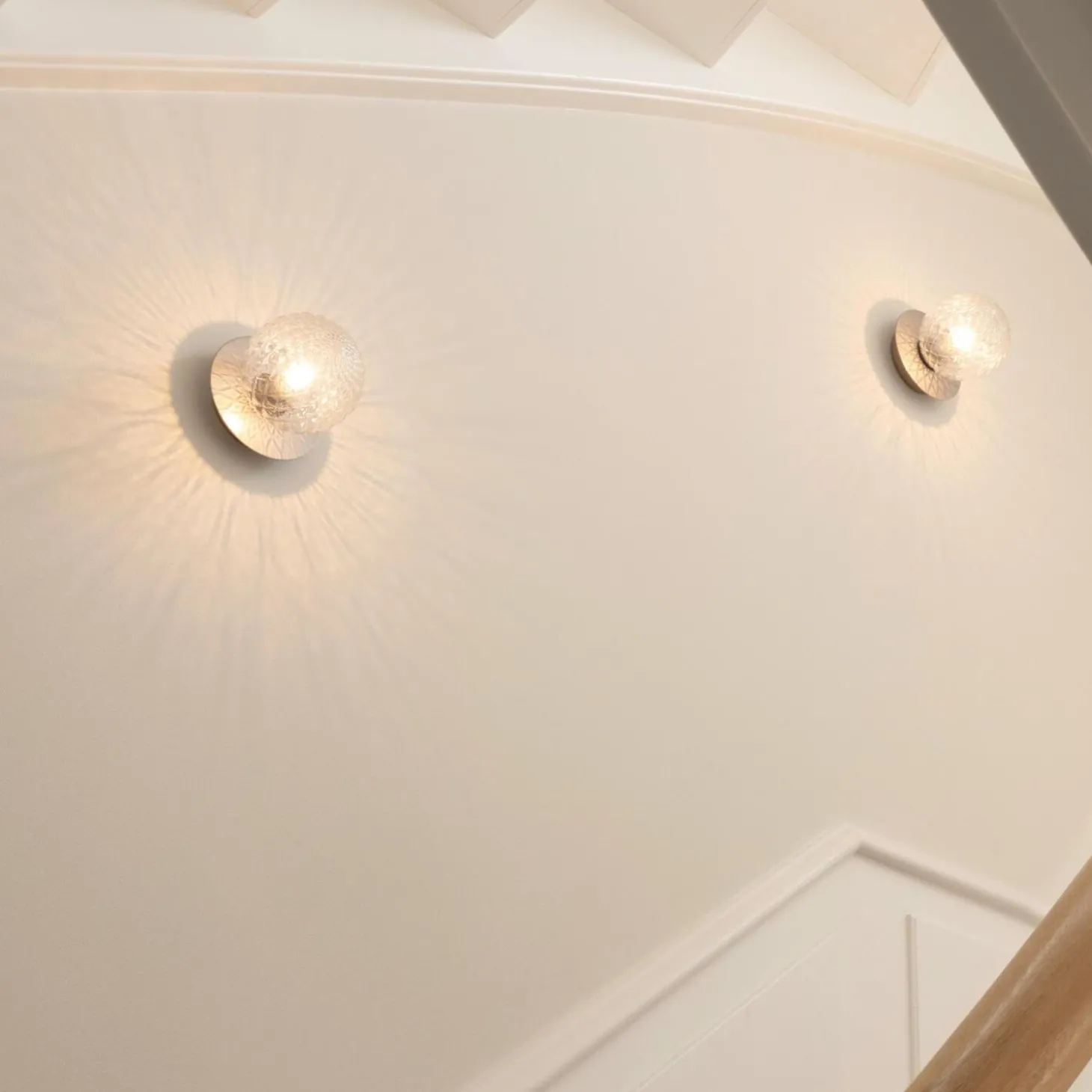 Liila 1 Small Wall Lamp, light silver/optic clear