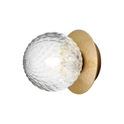 Liila 1 Small Wall Lamp, nordic gold/optic clear