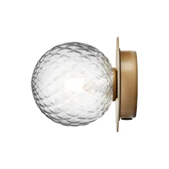 Liila 1 Small Wall Lamp, nordic gold/optic clear