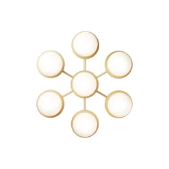 Liila 7 Star Wall Lamp, nordic gold/opal