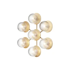 Liila 7 Star Wall Lamp, nordic gold/optic clear