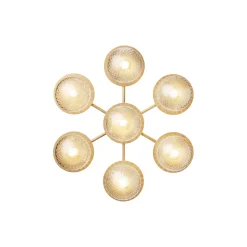 Liila 7 Star Wall Lamp, nordic gold/optic clear