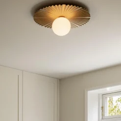 Liila Muuse Medium Ceiling Lamp, nordic gold/opal