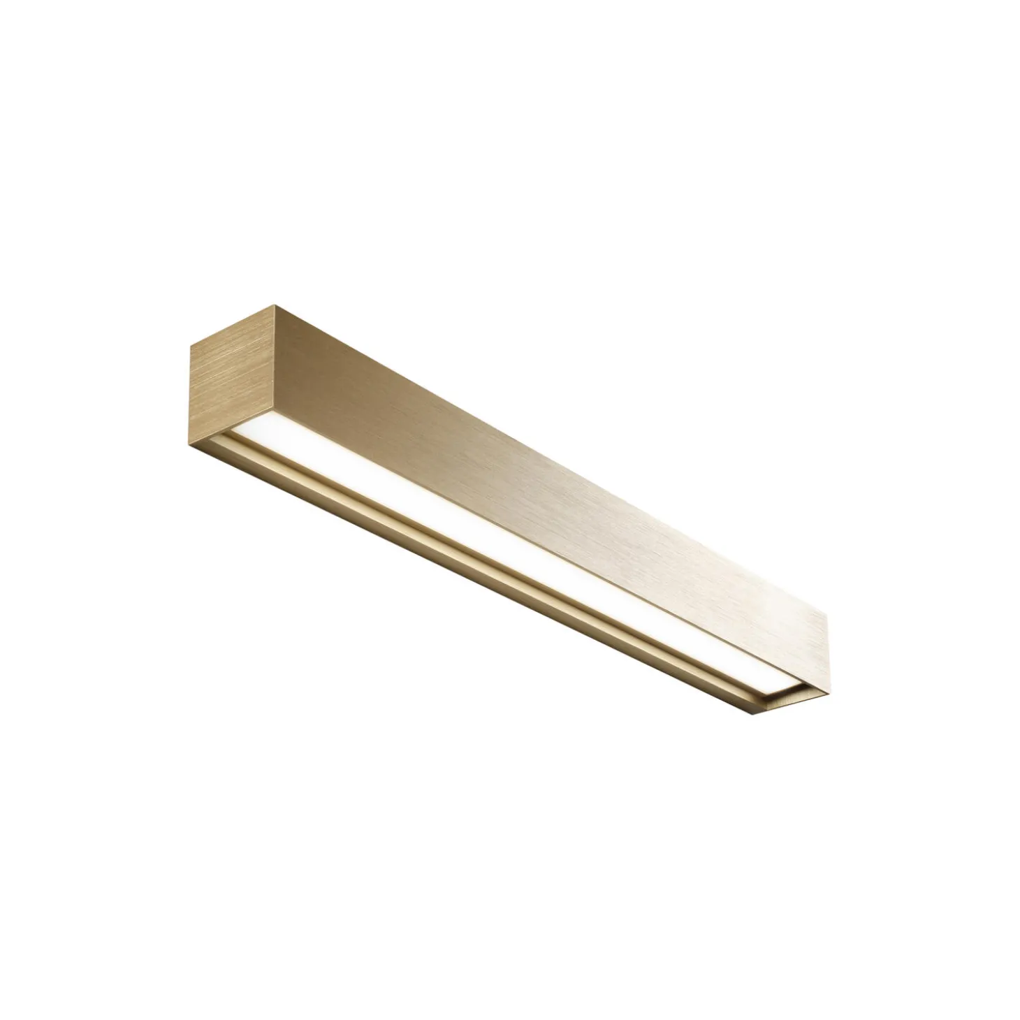 LINEA W3 væglampe, brass