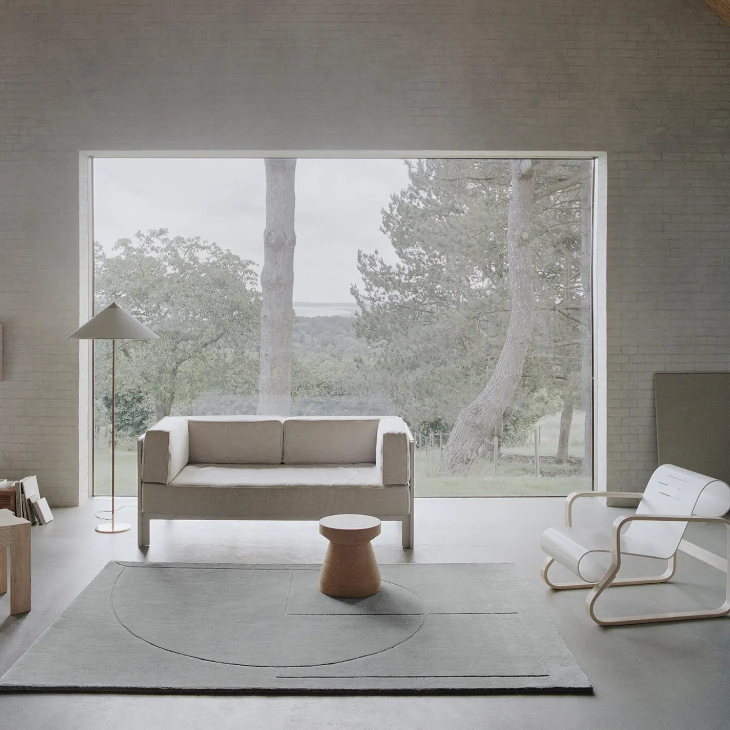 Lineal Poem gulvtæppe, moss