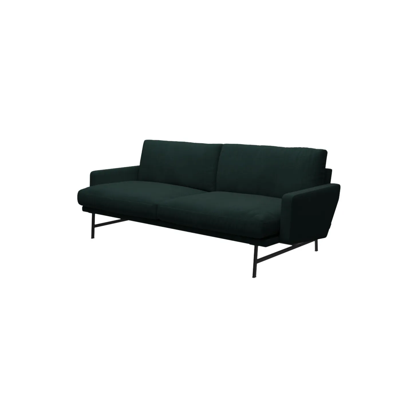 Lissoni™ PL112 sofa, dark green 1161