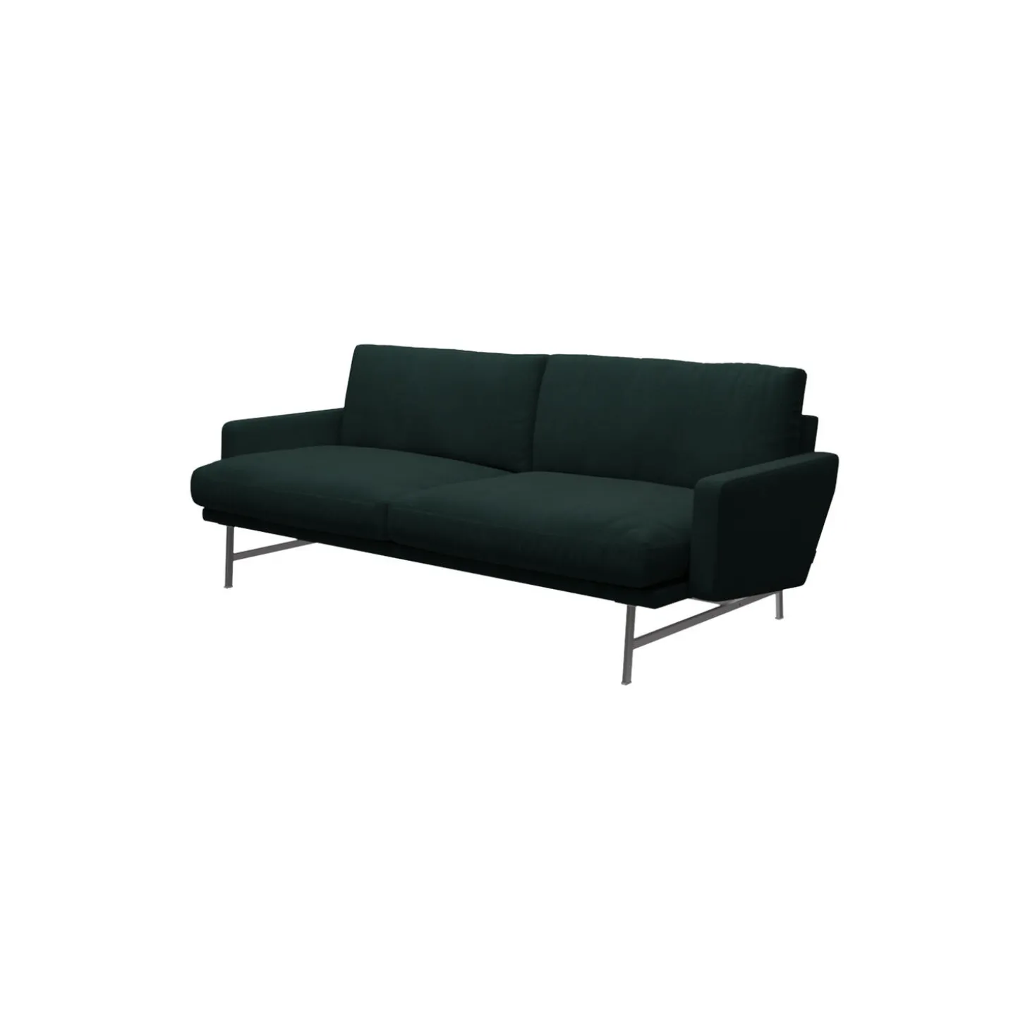 Lissoni™ PL112 sofa, dark green 1161
