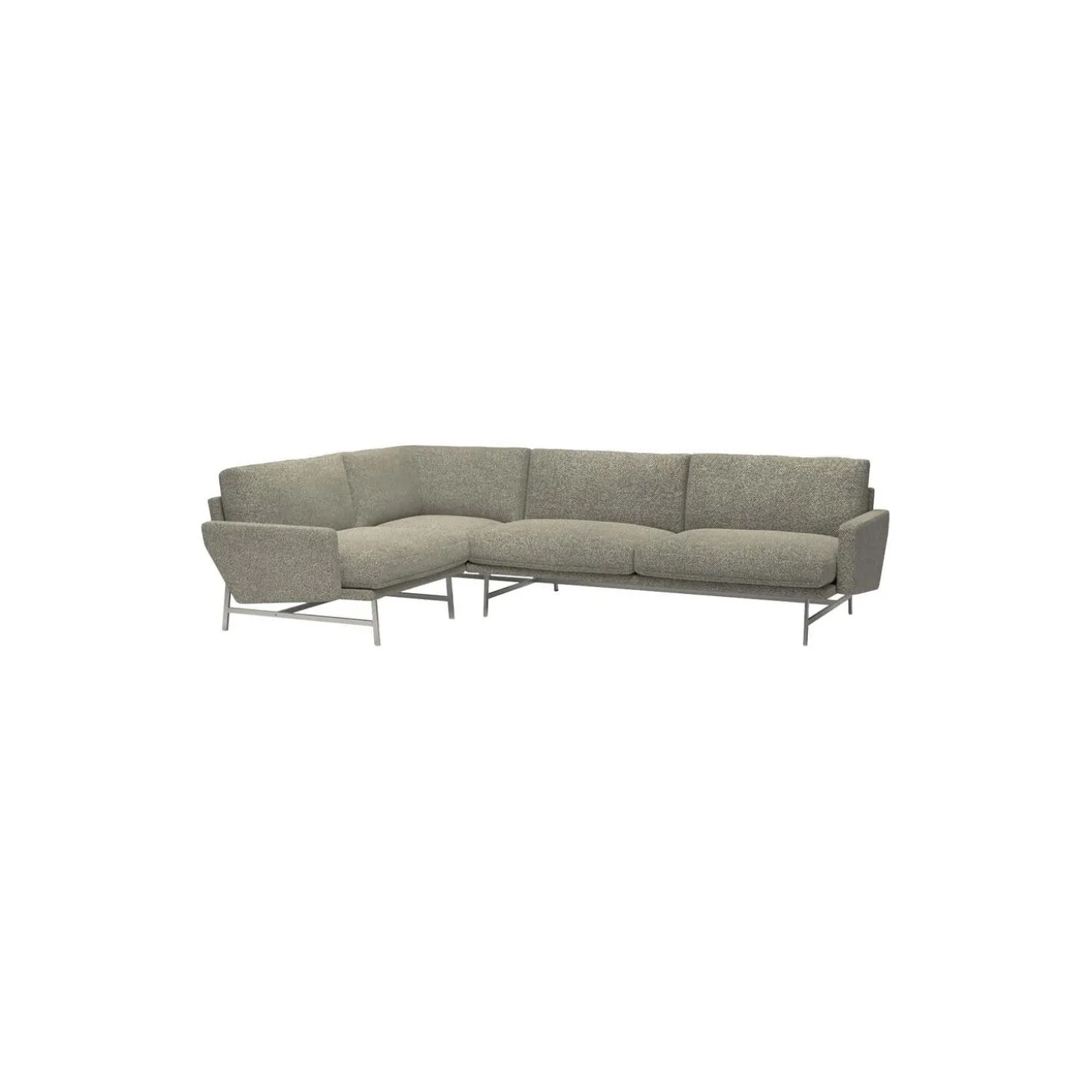 Lissoni™ PL114 venstrevendt sofa, Moss 0015