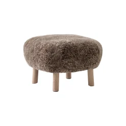 Little Petra VB1 loungestol & fodskammel ATD1, Sahara/olieret eg