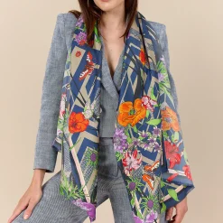 LIVING GARDEN ZIGZAGGED tørklæde