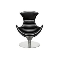 Lobster Chair loungestol, sort eg/krom