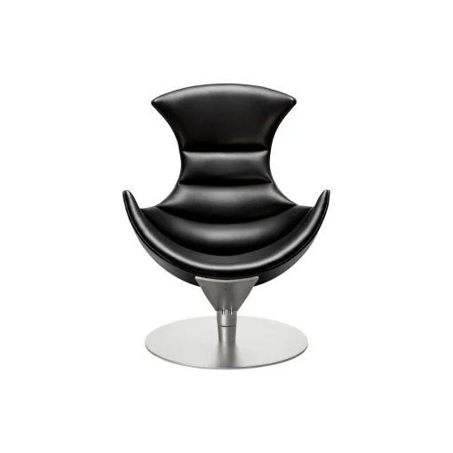 Lobster Chair loungestol, sort eg/krom
