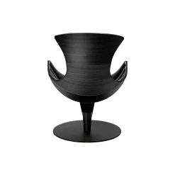 Lobster Chair loungestol, sort eg/sort