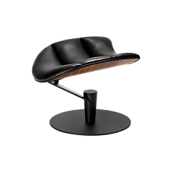 Lobster Chair loungestol, valnød/sort