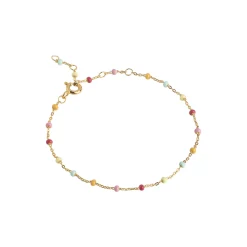 Lola armbånd, guld/rainbow