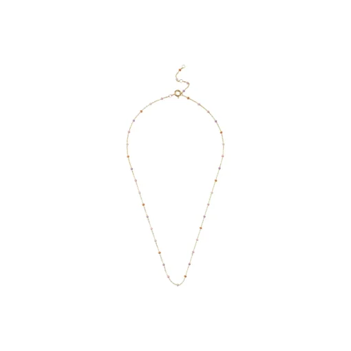 Lola halskæde, guld/blush