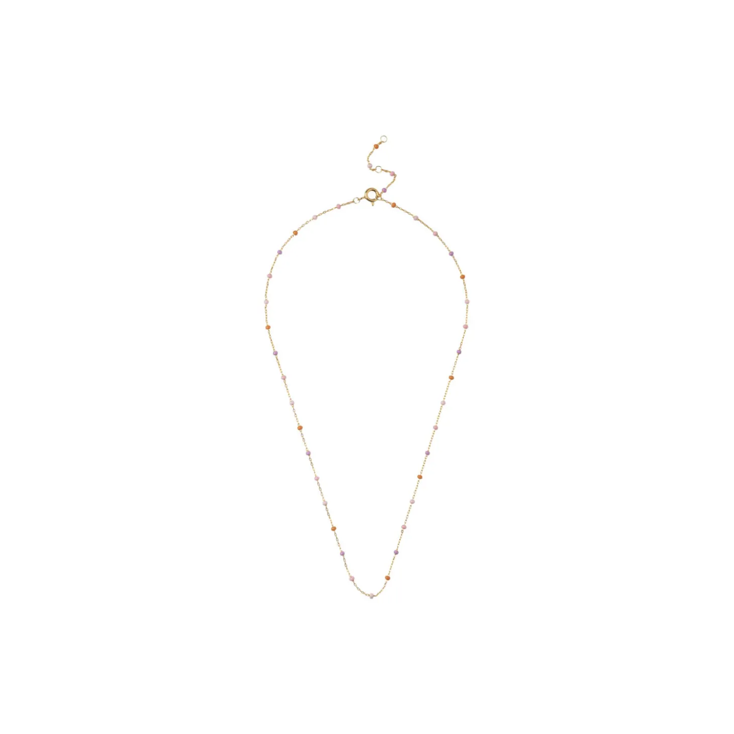 Lola halskæde, guld/blush