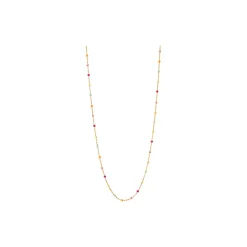 Lola halskæde, guld/rainbow