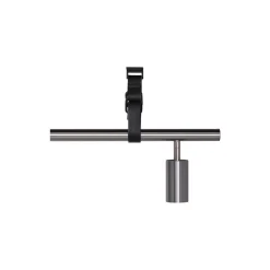 Long John 4 Spot Pendant Black Leather, steel