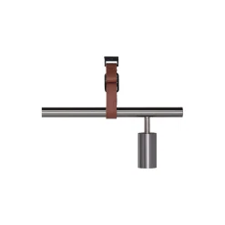 Long John 5 Spot Pendant Brown Leather, steel