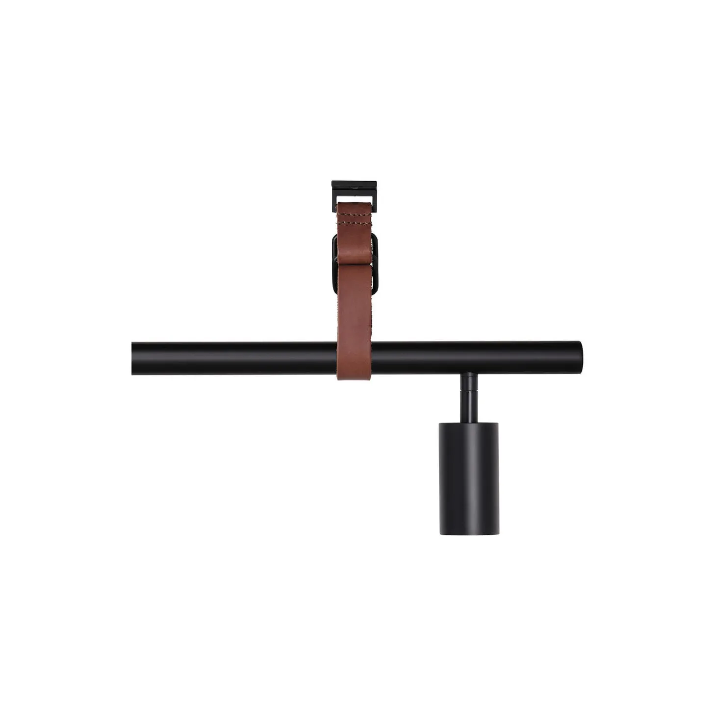 Long John 5 Spot Pendant Brown Leather, black