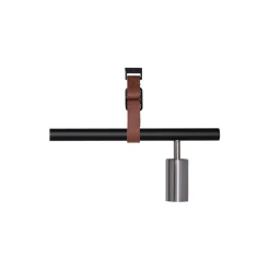 Long John 5 Spot Pendant Brown Leather, black/steel