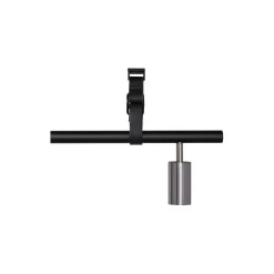 Long John 4 Spot Pendant Black Leather, black/steel