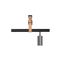 Long John 5 Spot Pendant Nature Leather, black/steel