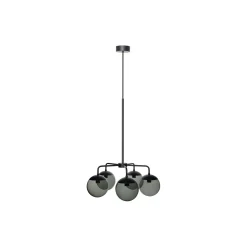 Lord 5 Chandelier, black/smoke