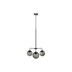 Lord 3 Chandelier, black/smoke