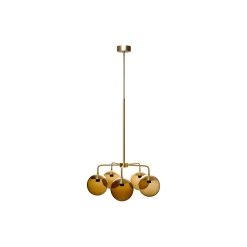 Lord 5 Chandelier, brass/brown