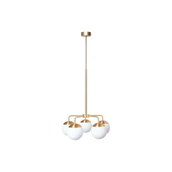 Lord 5 Chandelier, brass/opal