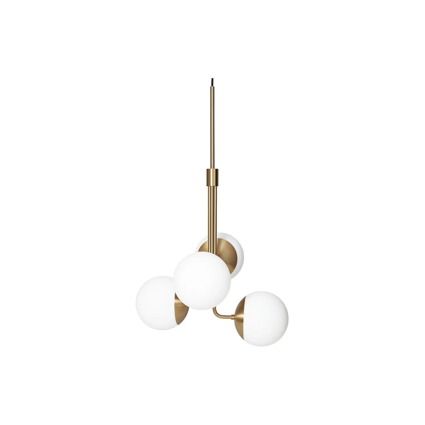 Lord Bouquet Chandelier, brass/opal