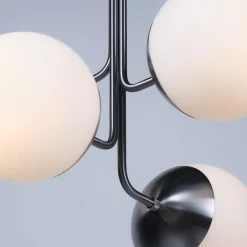 Lord Bouquet Chandelier, steel/opal