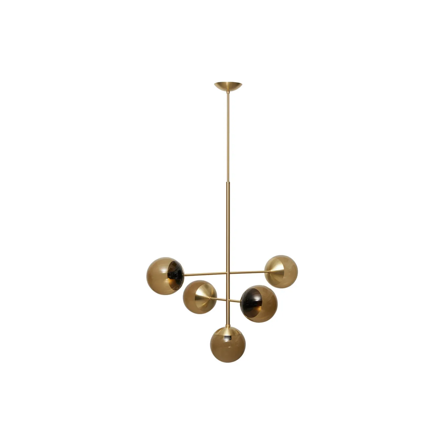 Lord Diva Pendant, brass/brown