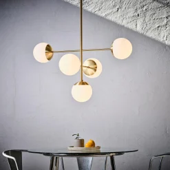 Lord Diva Pendant, brass/opal