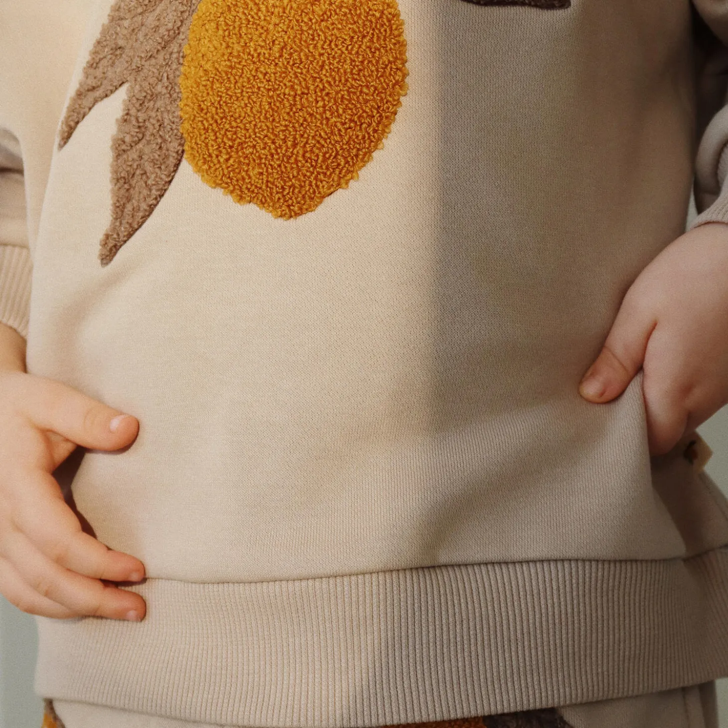 Lou Terry Sweat Shirt, oxford tan