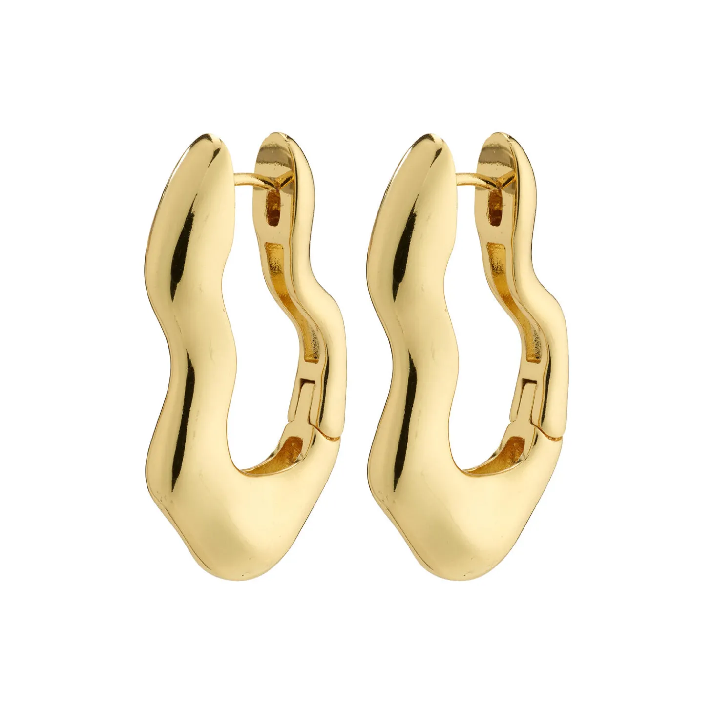 LOULIA Wavy Øreringe, gold plated