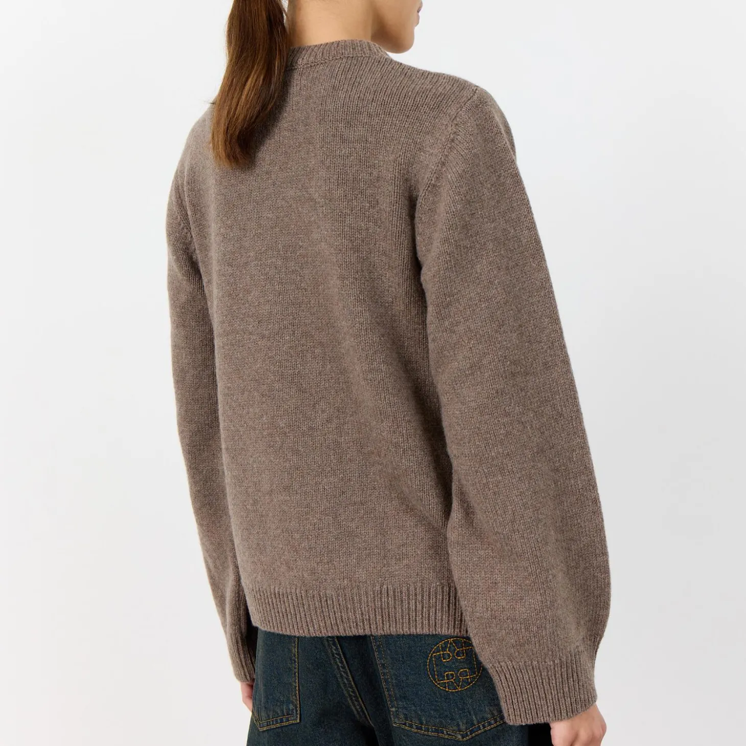 LR-PERLE 9 Cardigan, walnut melange
