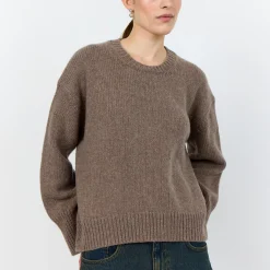 LR-PERLE 1 Pullover, walnut melange