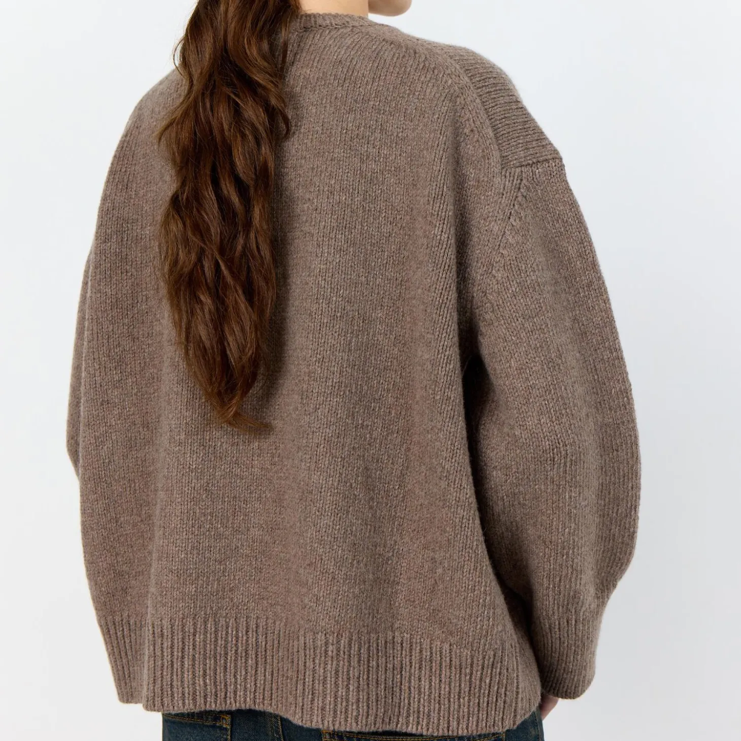 LR-PERLE 1 Pullover, walnut melange